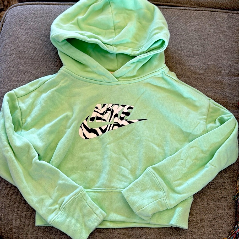 Girls Nike crop hoodie